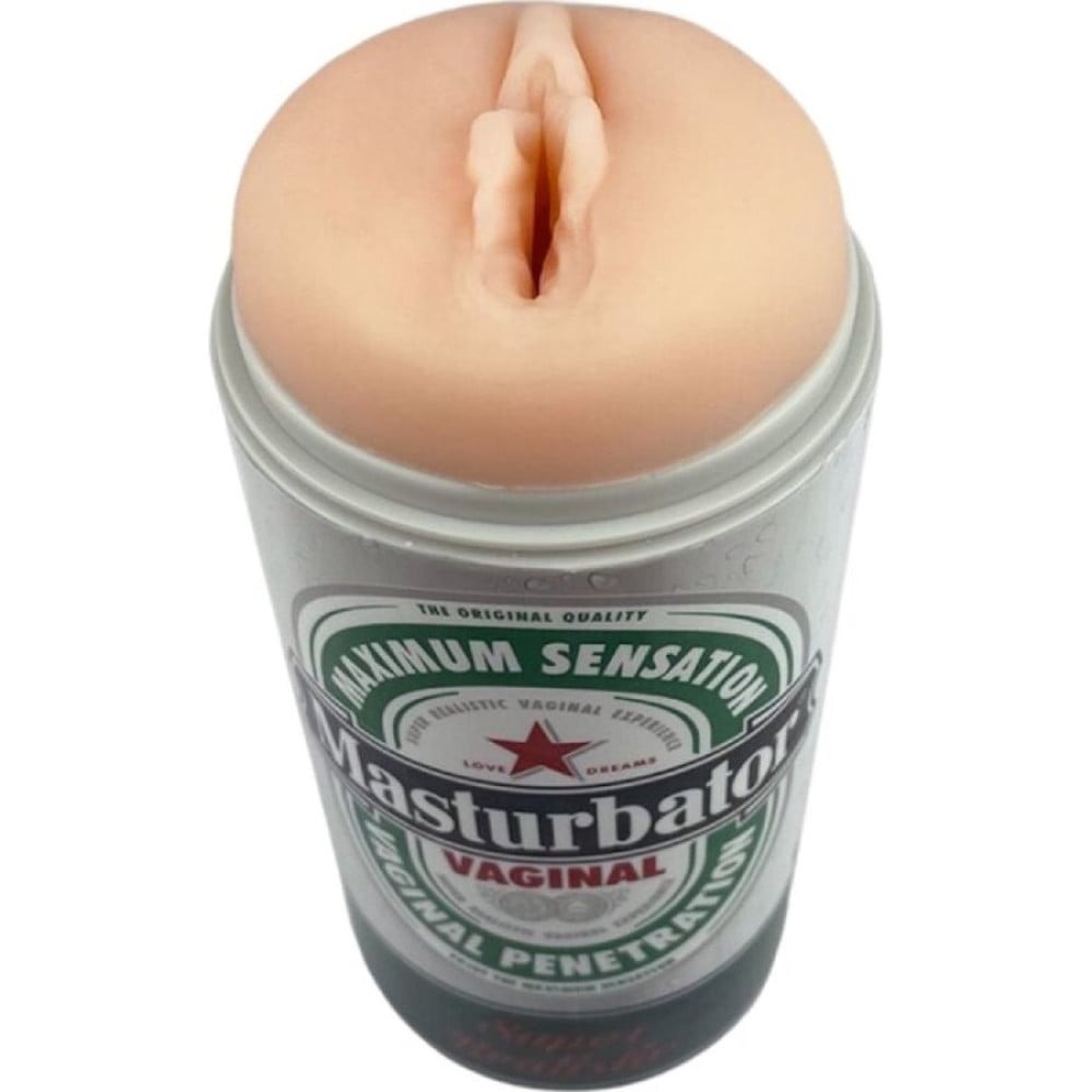 Мастурбатор вагіну Alive Heineken Vagina II у колбі з імітацією під банку пива