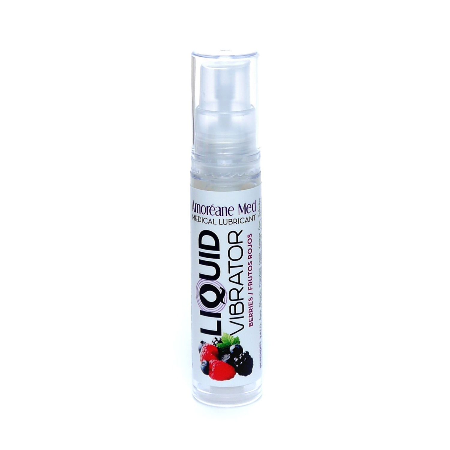 Рідкий вібратор Amoreane Med Liquid Vibrator Berries з ароматом ягід, 10 мл