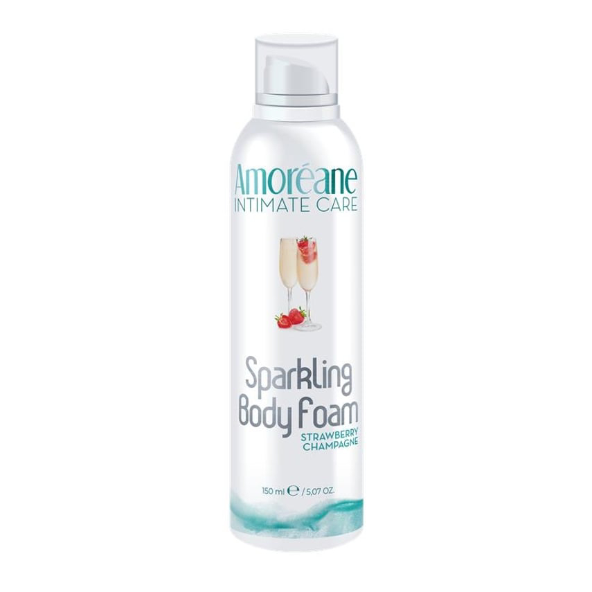 Пінка для тіла Amoreane Sparkling Body Foam Strawberry Champagne з ароматом, 150 мл