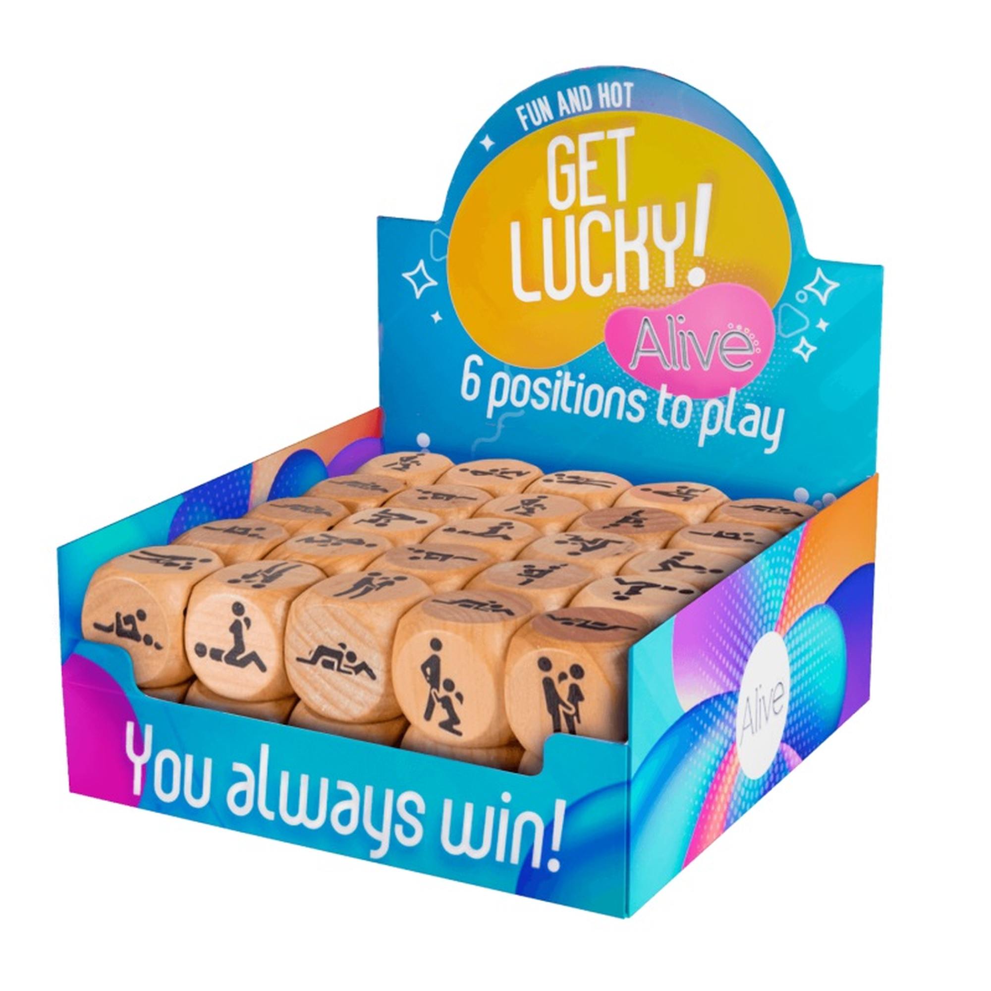 Игровые кубики Alive Get Lucky Dice с шестью позициями Камасутры, деревяные