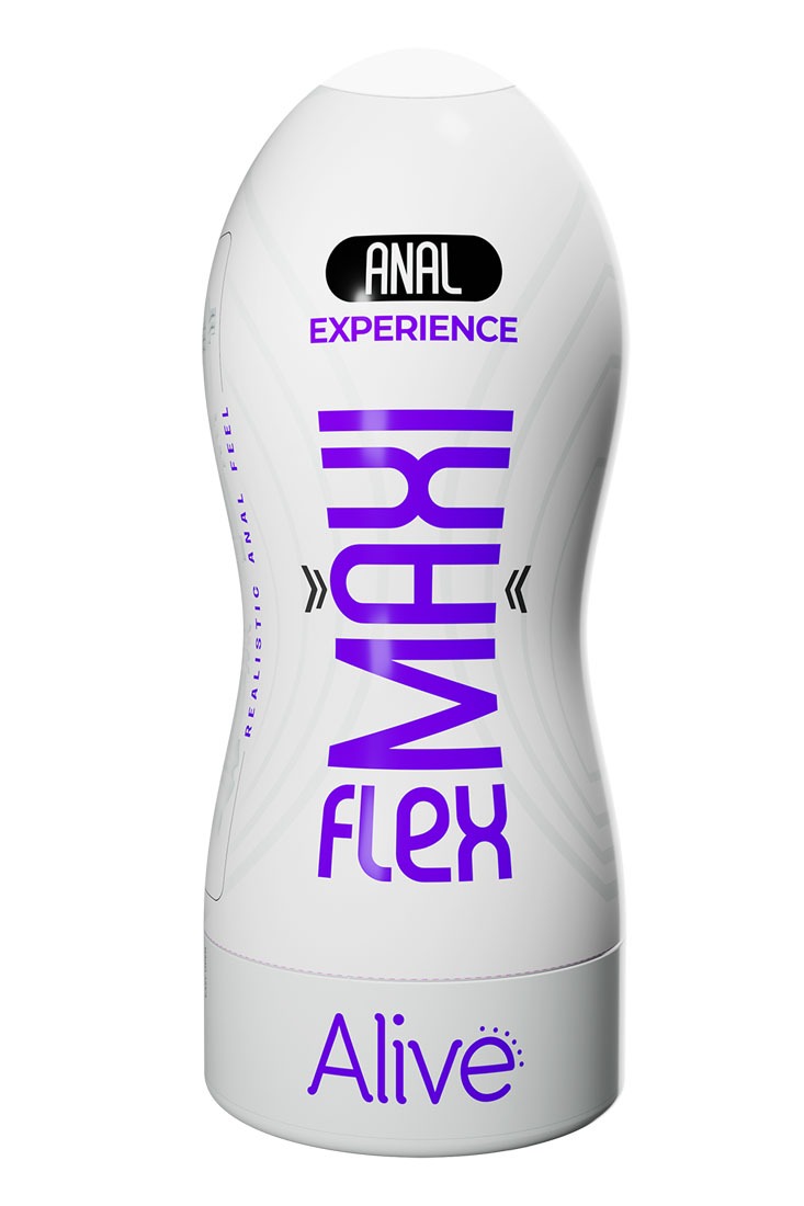 Мастурбатор в колбе Alive Maxi Flex с анальным отверстием