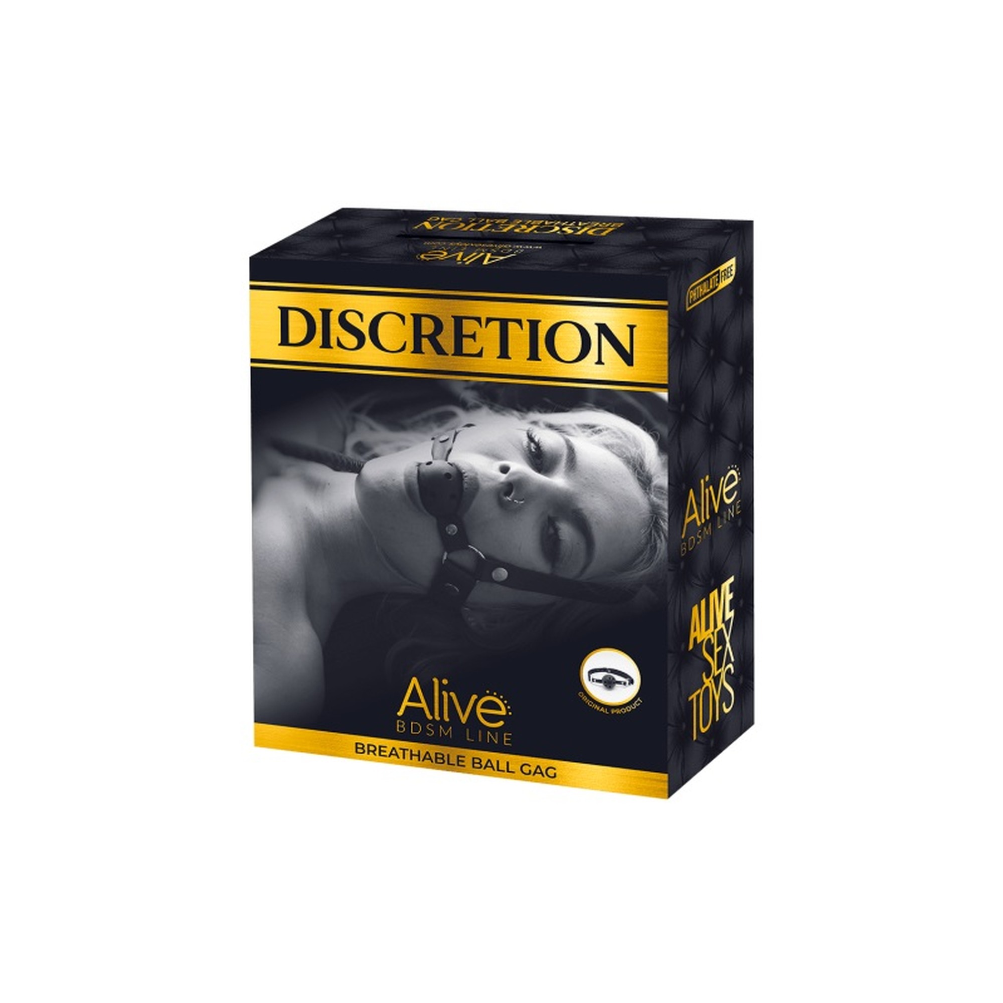Кляп БДСМ з кулькою через яку можна дихати Alive Discretion Red червоний