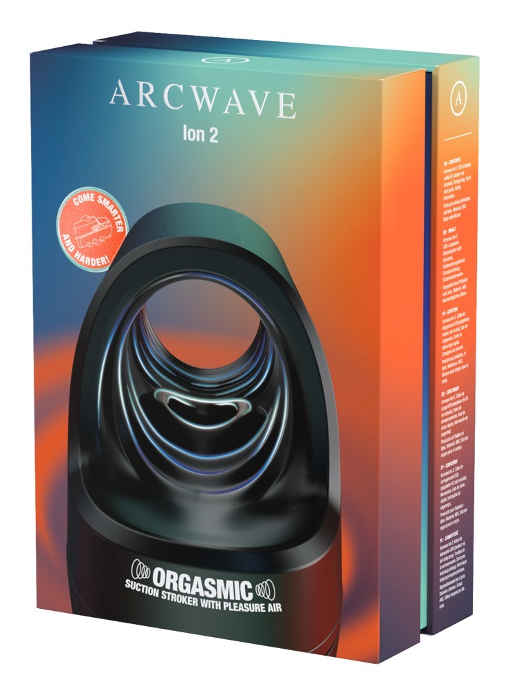 Мастурбатор з пульсацією Arcwave Ion 2 у комплекті з чохлом, чорний