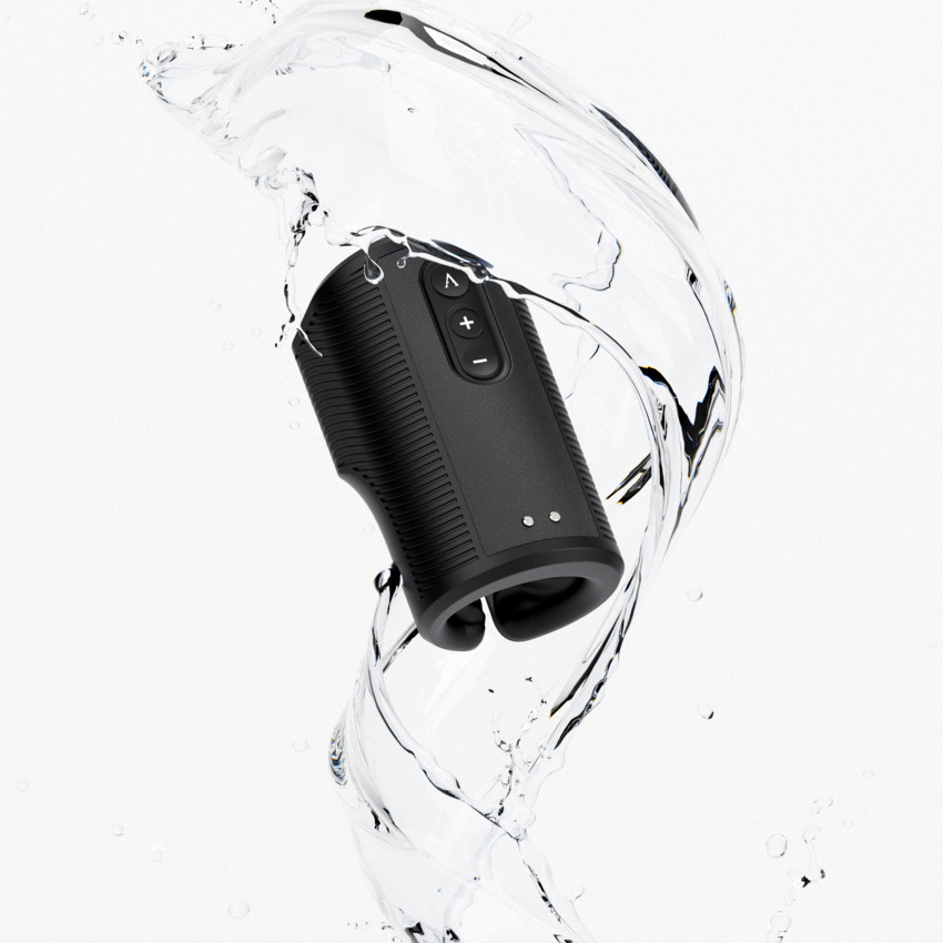 Вібруючий мастурбатор Arcwave Zing Black, відкритий, чорний