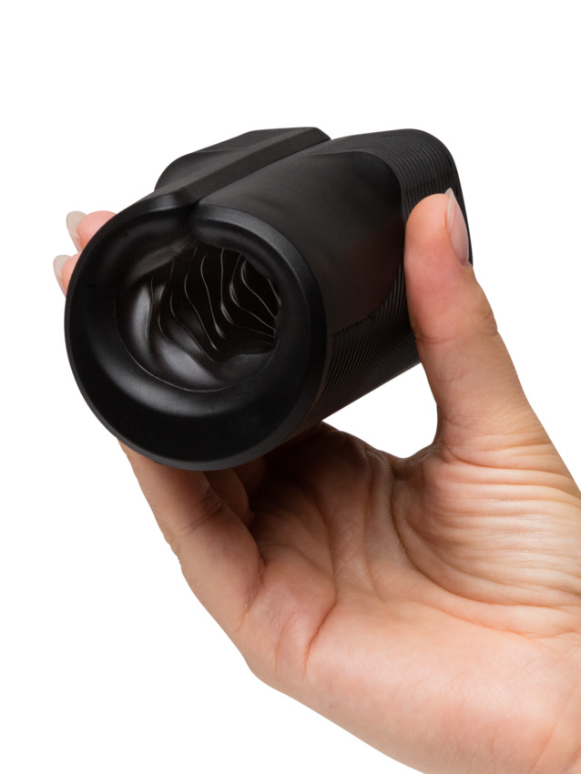 Вібруючий мастурбатор Arcwave Zing Black, відкритий, чорний