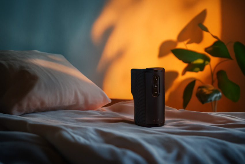 Вібруючий мастурбатор Arcwave Zing Black, відкритий, чорний