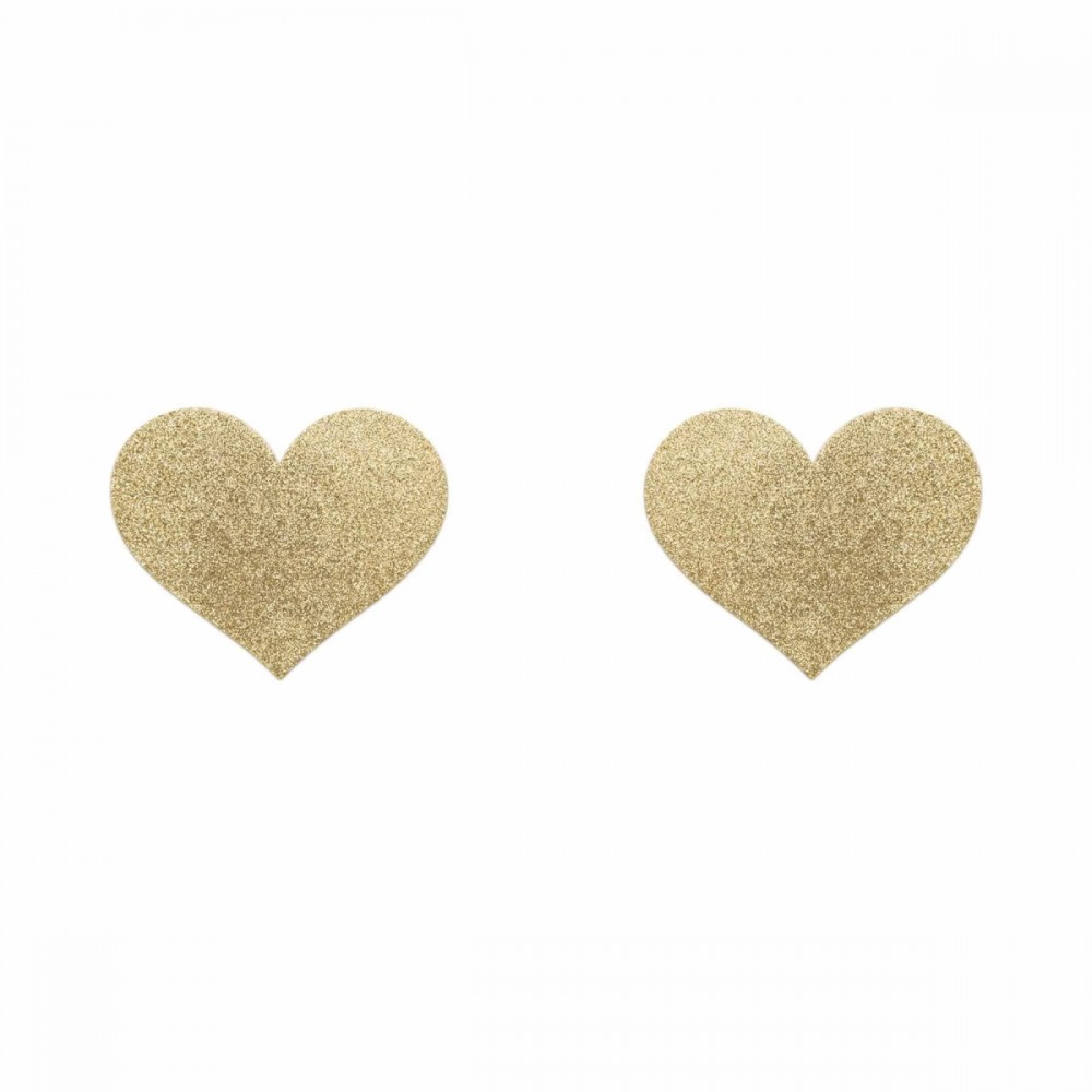 Пестисы в виде сердечек Bijoux Indiscrets, золотистые