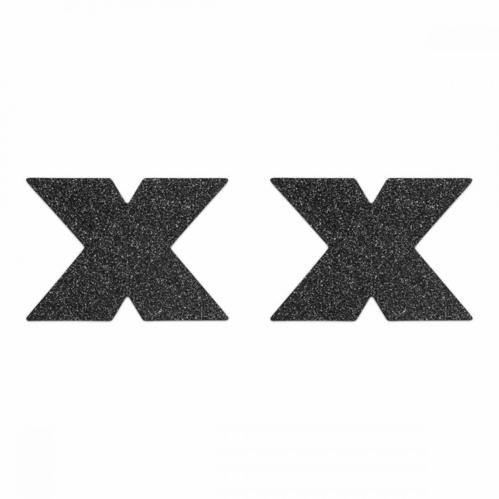Пестисы в виде крестов Bijoux Indiscrets, черные