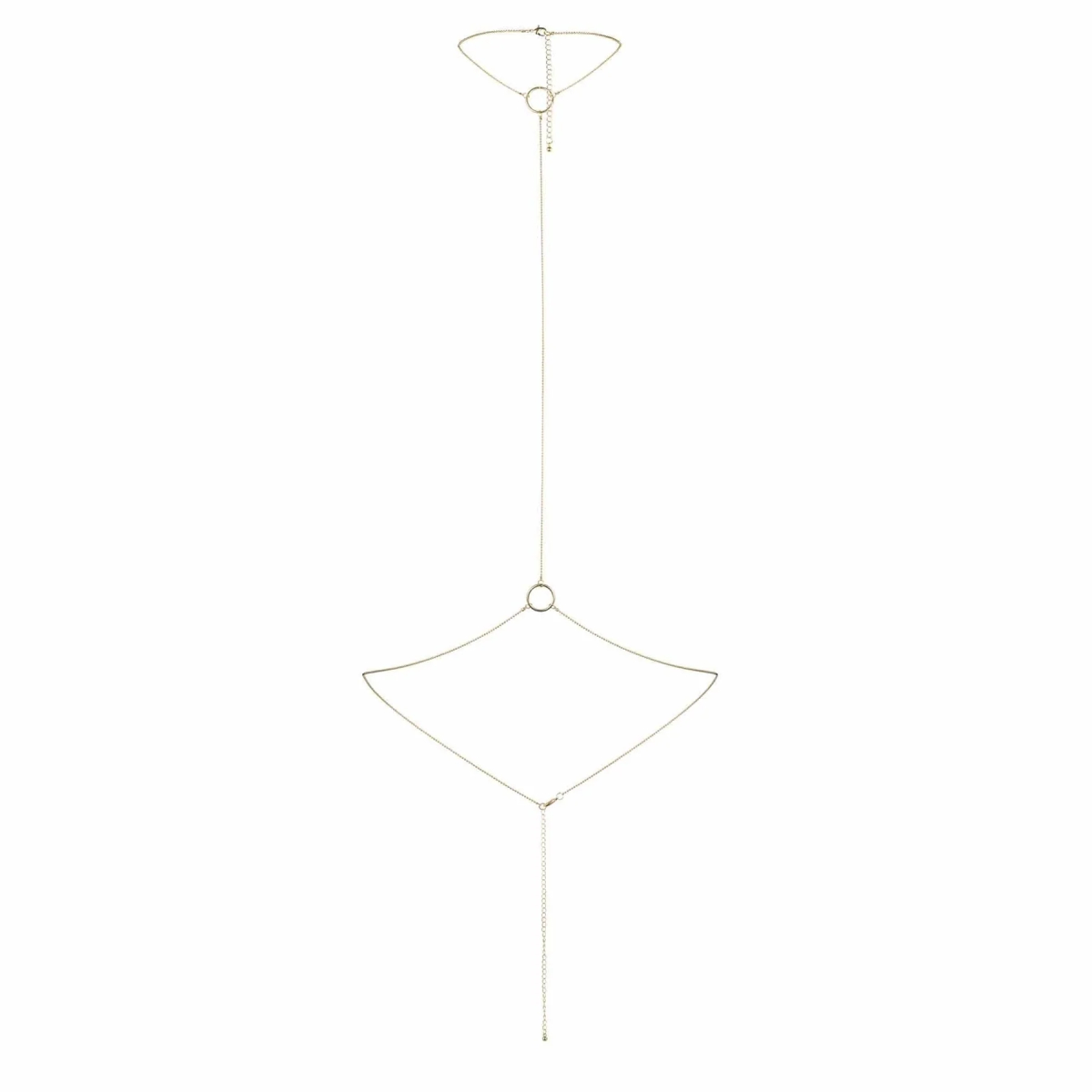 Ланцюжок на шию та пояс Bijoux Indiscrets Magnifique I Body Chain - Gold, прикраса на тіло