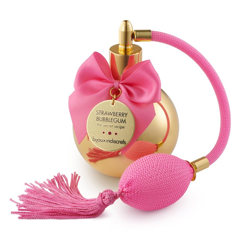Парфум для тіла з феромонами Bijoux Indiscrets Strawberry Bubble Gum та ароматом полуничної жуйки