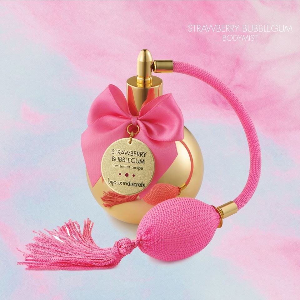Парфум для тіла з феромонами Bijoux Indiscrets Strawberry Bubble Gum та ароматом полуничної жуйки