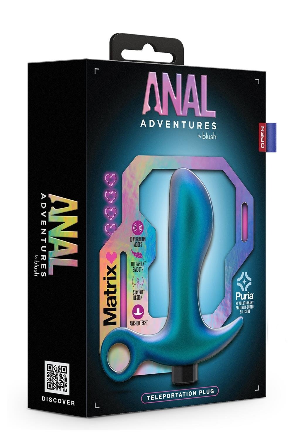 Массажер простаты Blush Anal Adventures с вибрацией, 11.5 см