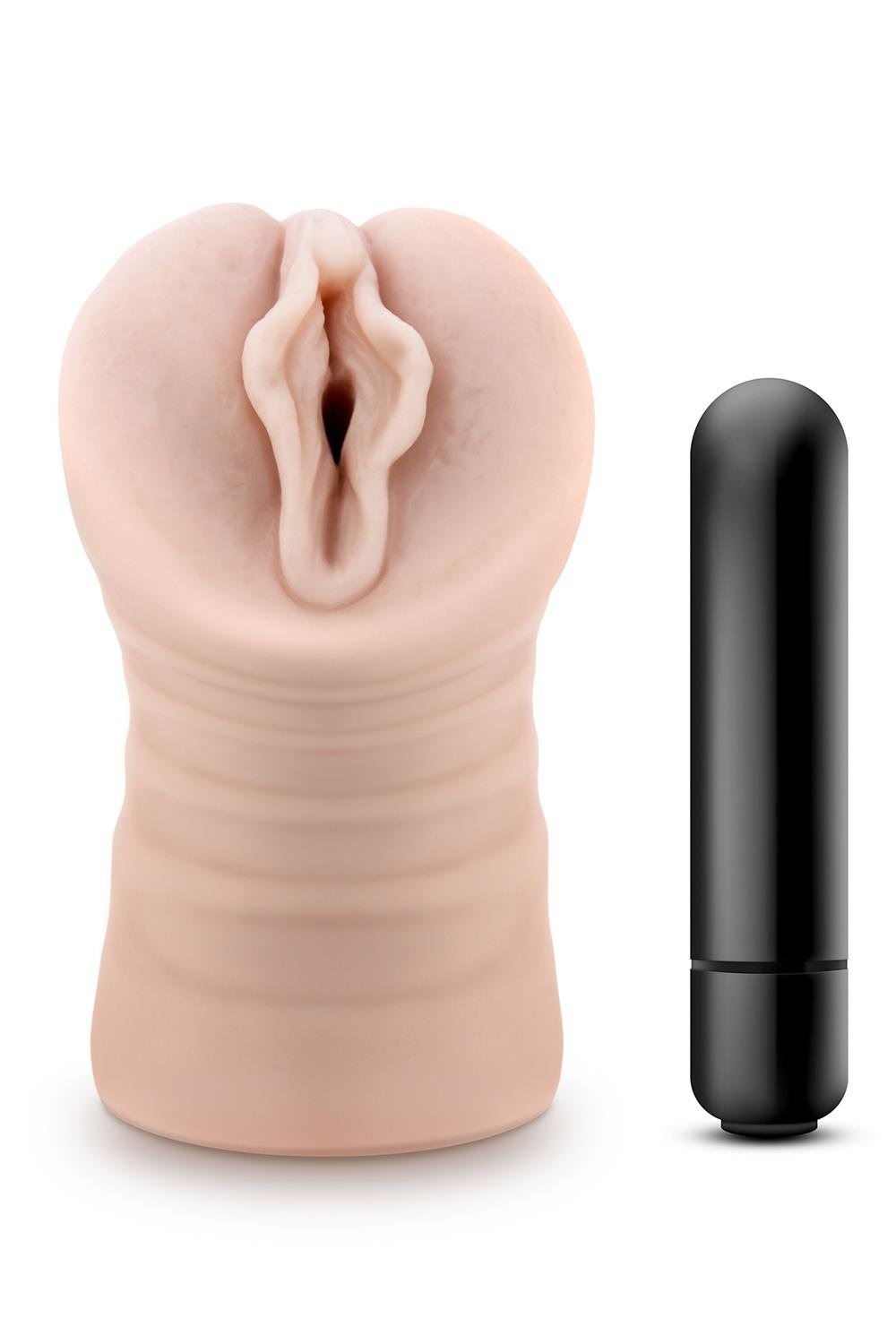 Мастурбатор-вагина Blush Enlust Destini с вибропулей, бежевый, 11.5 см