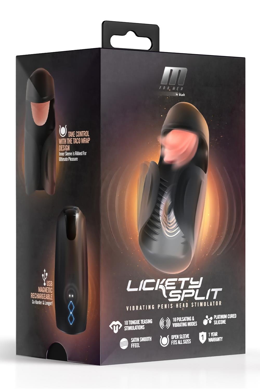 Мастурбатор Blush M for Men з вібрацією, 14.6 см