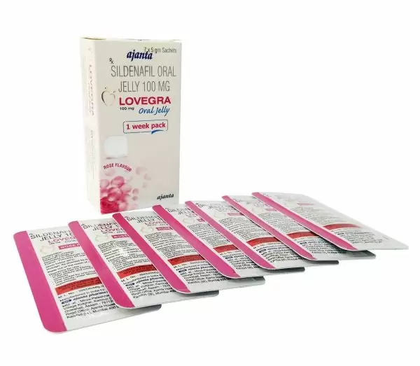 Збудливе Желе для жінок LOVEGRA Oral Jelly (ціна за упаковку, 7 пакетиків)