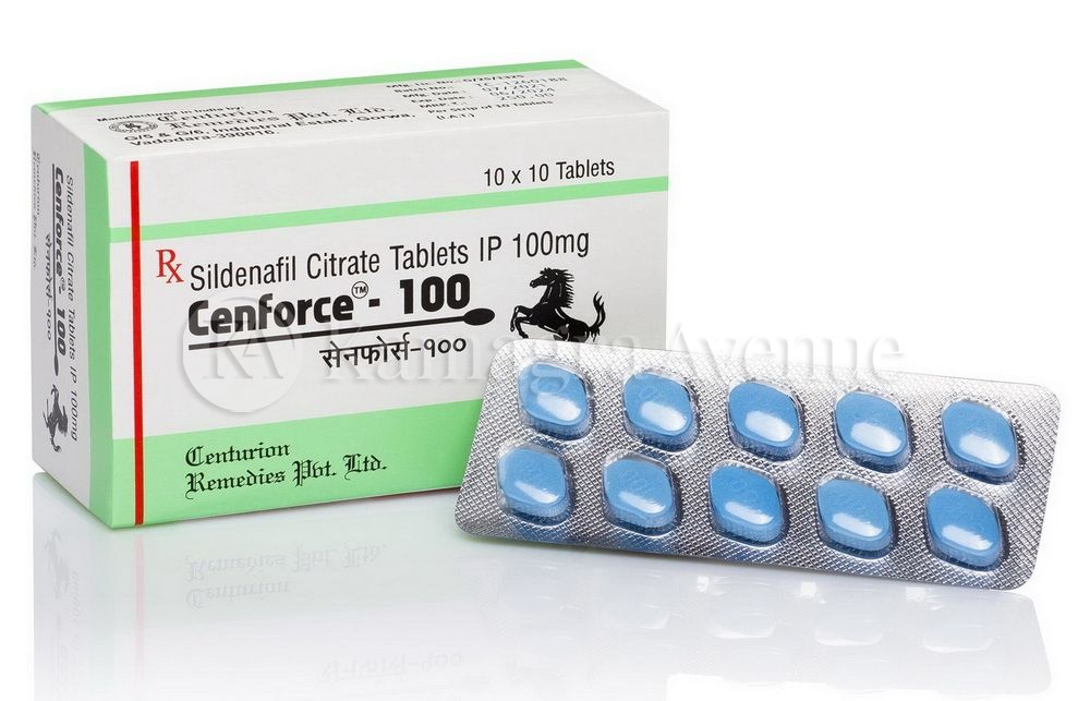 Збудливі таблетки для чоловіків CENFORCE 100 мг Сілденафіл (ціна за пластину 10 таблеток)