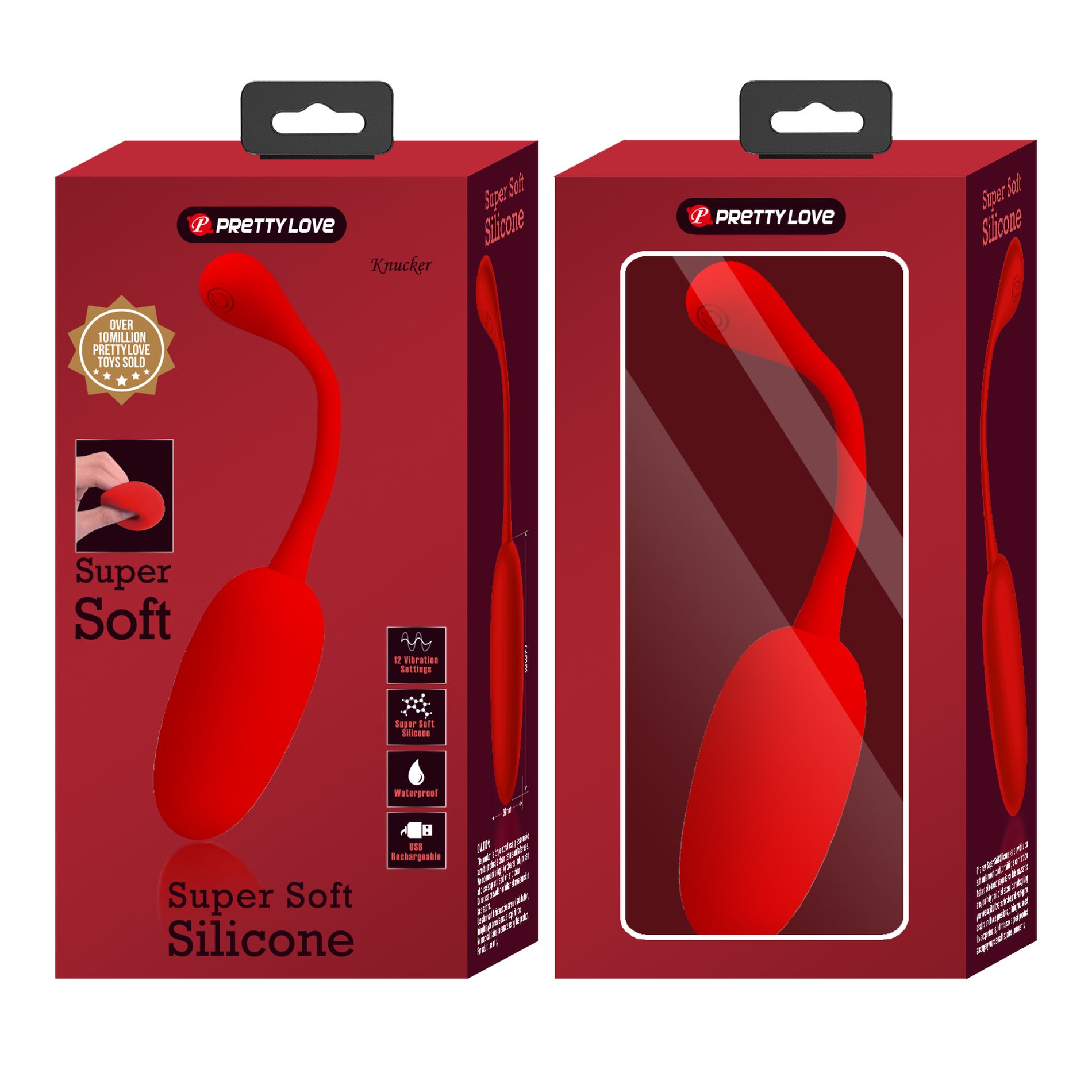 Віброяйце Pretty Love Knucker червоне