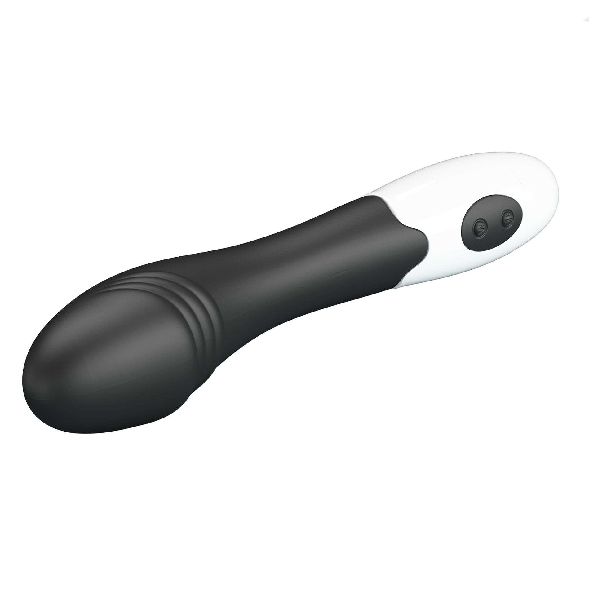 Вибратор для точки G Pretty Love Elemental Vibrator черно-белый, 19 х 3.2 см