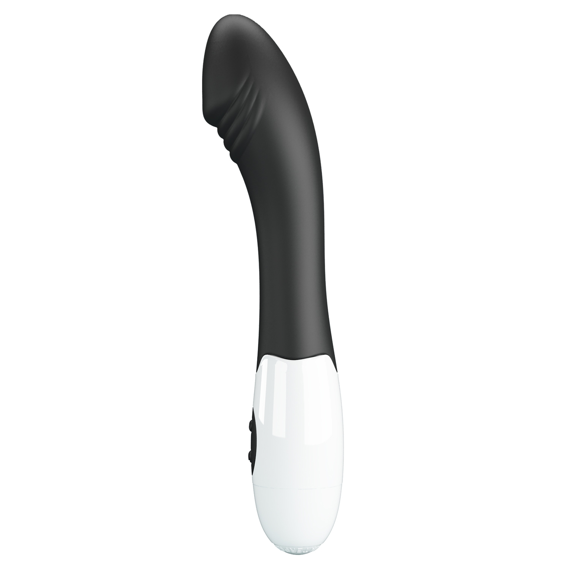 Вибратор для точки G Pretty Love Elemental Vibrator черно-белый, 19 х 3.2 см