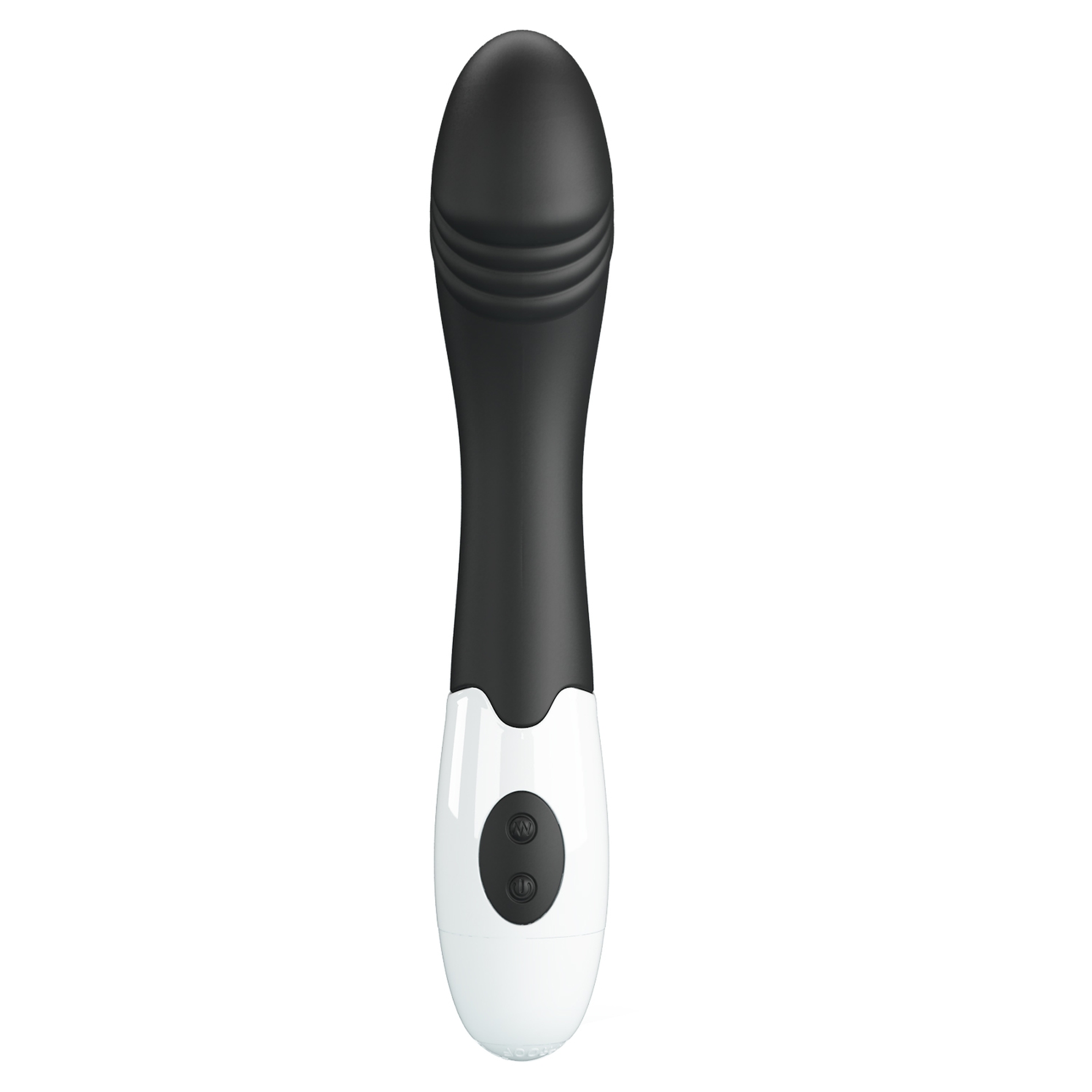 Вибратор для точки G Pretty Love Elemental Vibrator черно-белый, 19 х 3.2 см