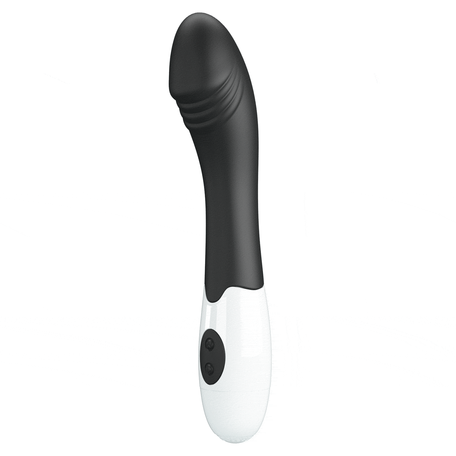 Вибратор для точки G Pretty Love Elemental Vibrator черно-белый, 19 х 3.2 см