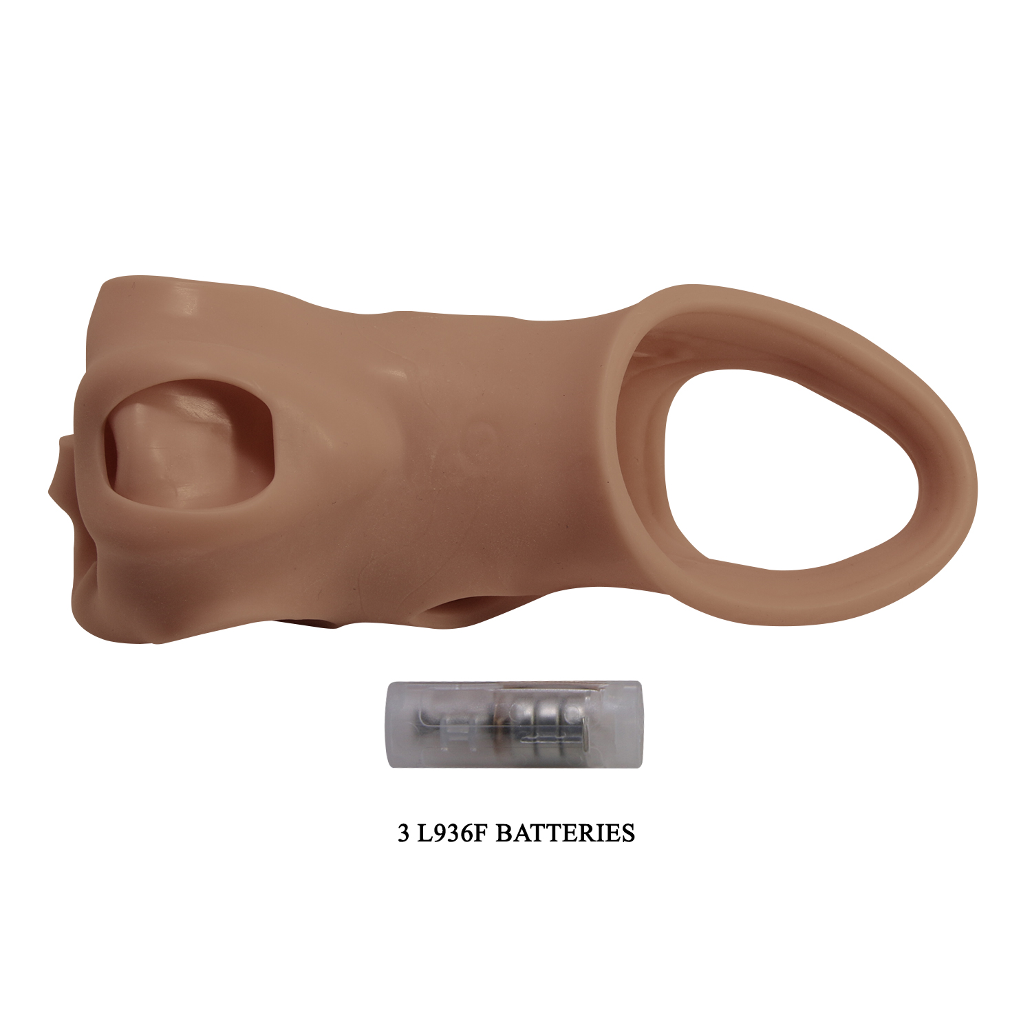 Подовжуюча вібронасадка на пеніс Pretty Love Penis Sleeve, реалістична, 22 × 5,5 см