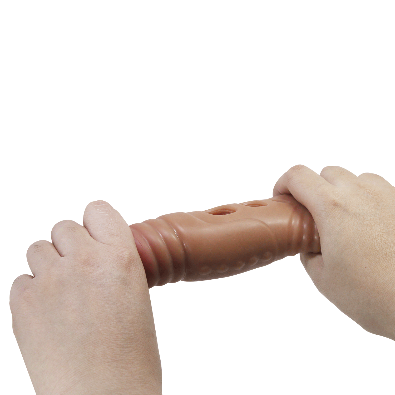 Подовжуюча вібронасадка на пеніс Pretty Love Penis Sleeve, реалістична, 22 × 5,5 см