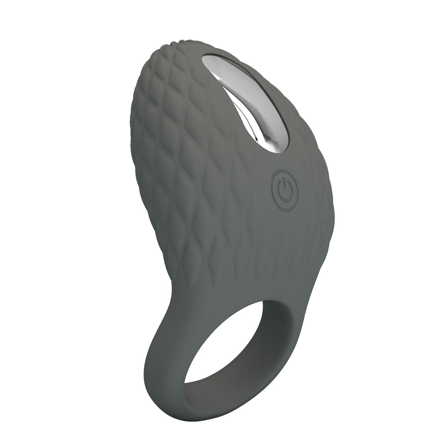 Ерекційне віброкільце PRETTY LOVE Master Ring Helious сіре, 8.6 х 4.6 см