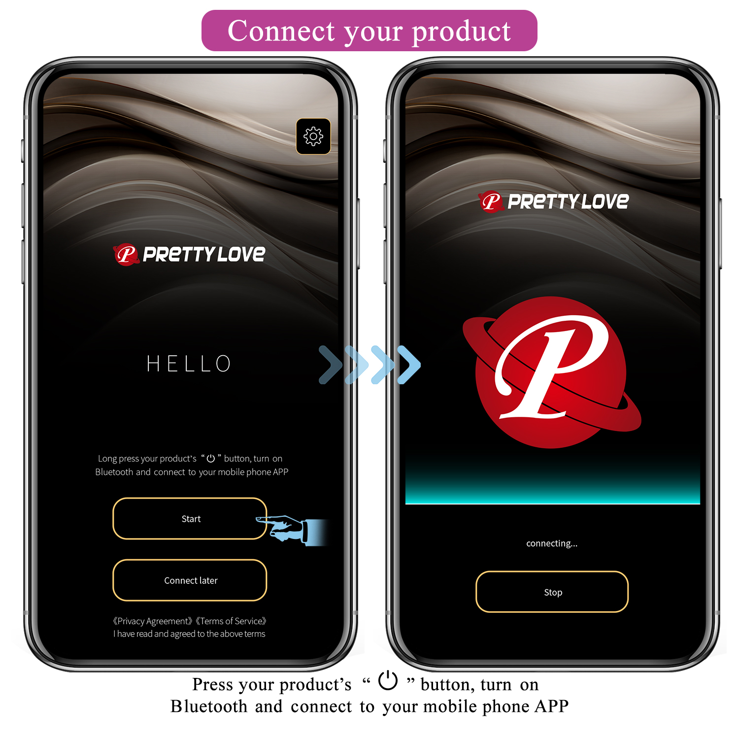 Вагінальні кульки PRETTY LOVE з керуванням з застосунку, 22 х 8 х 3.2 см