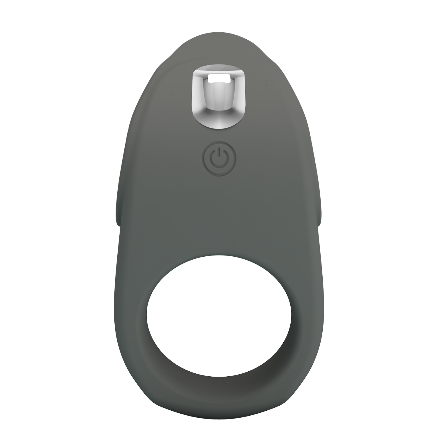 Ерекційне віброкільце PRETTY LOVE Master Ring силіконове, сіре, 8.7 х 5 см
