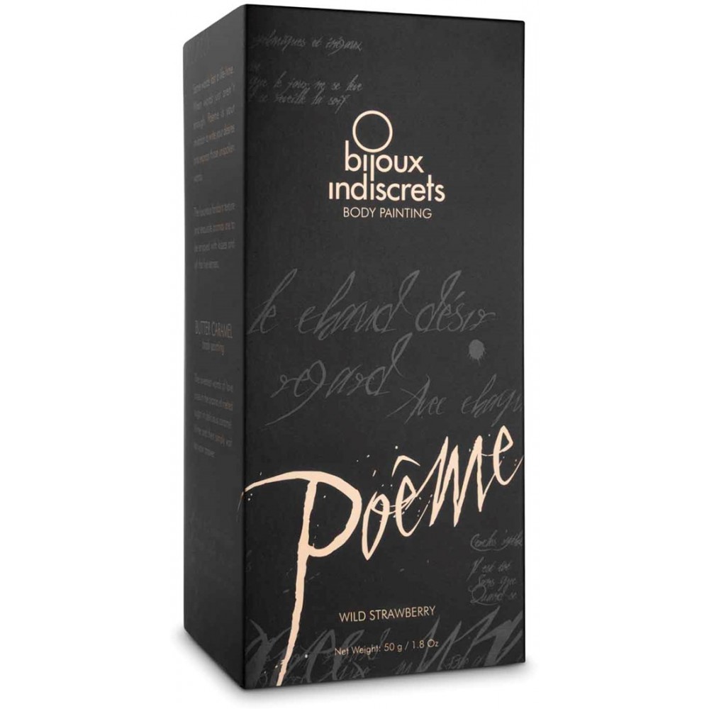 Съедобная краска для тела Bijoux Indiscrets Poеme - Wild Strawberry, 50 гр