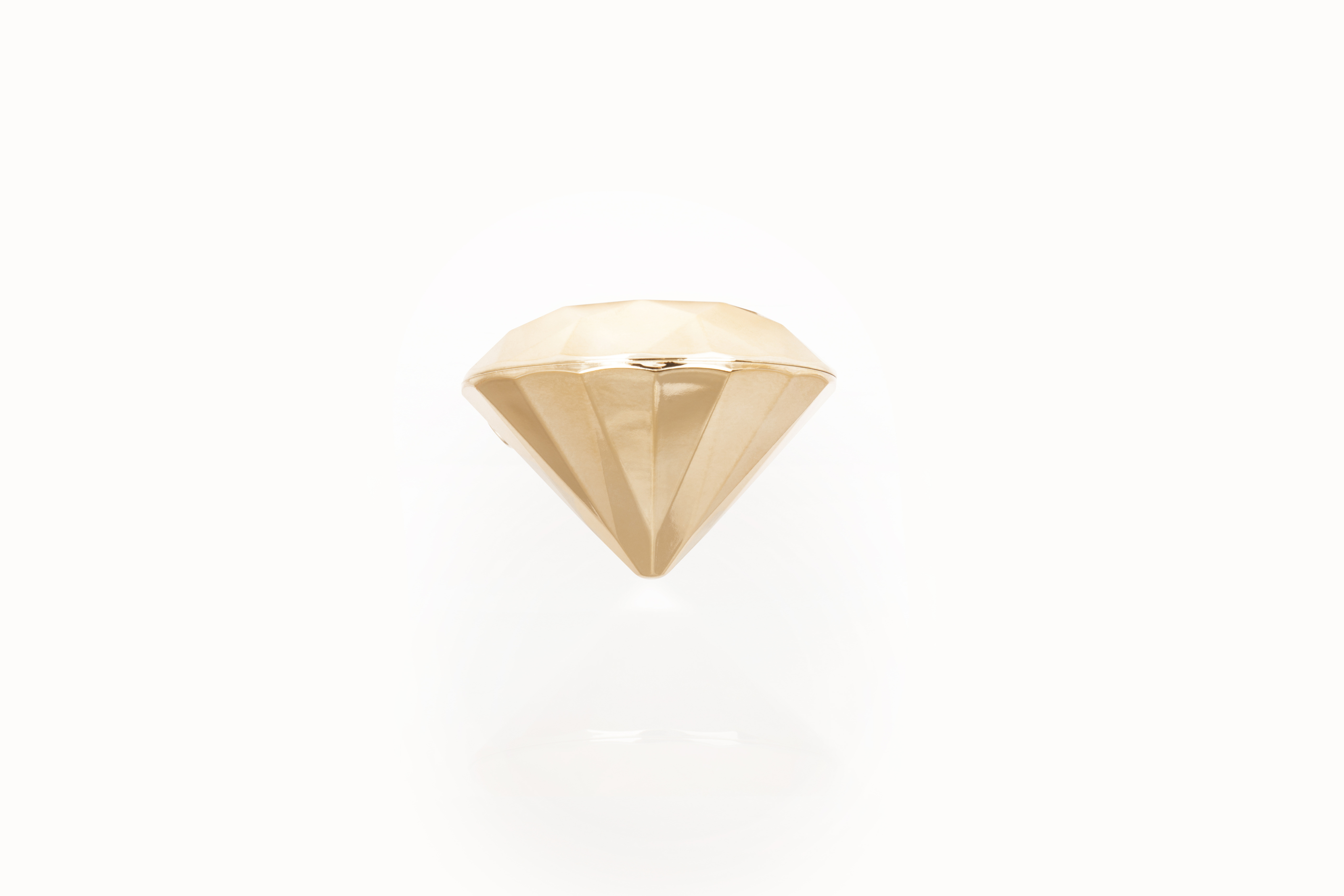 Вибратор бриллиант Bijoux Indiscrets Twenty One Vibrating Diamond золотистый