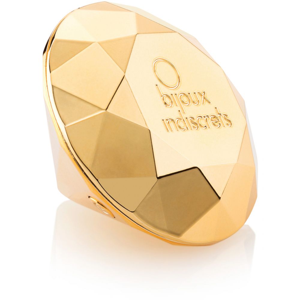Вибратор бриллиант Bijoux Indiscrets Twenty One Vibrating Diamond золотистый
