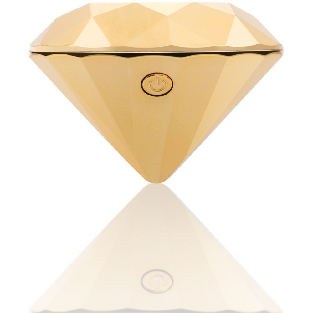 Вибратор бриллиант Bijoux Indiscrets Twenty One Vibrating Diamond золотистый