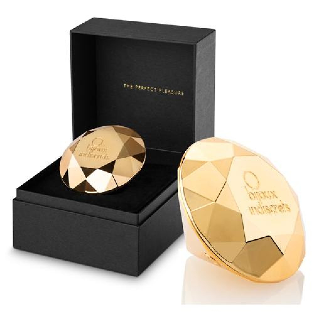 Вибратор бриллиант Bijoux Indiscrets Twenty One Vibrating Diamond золотистый