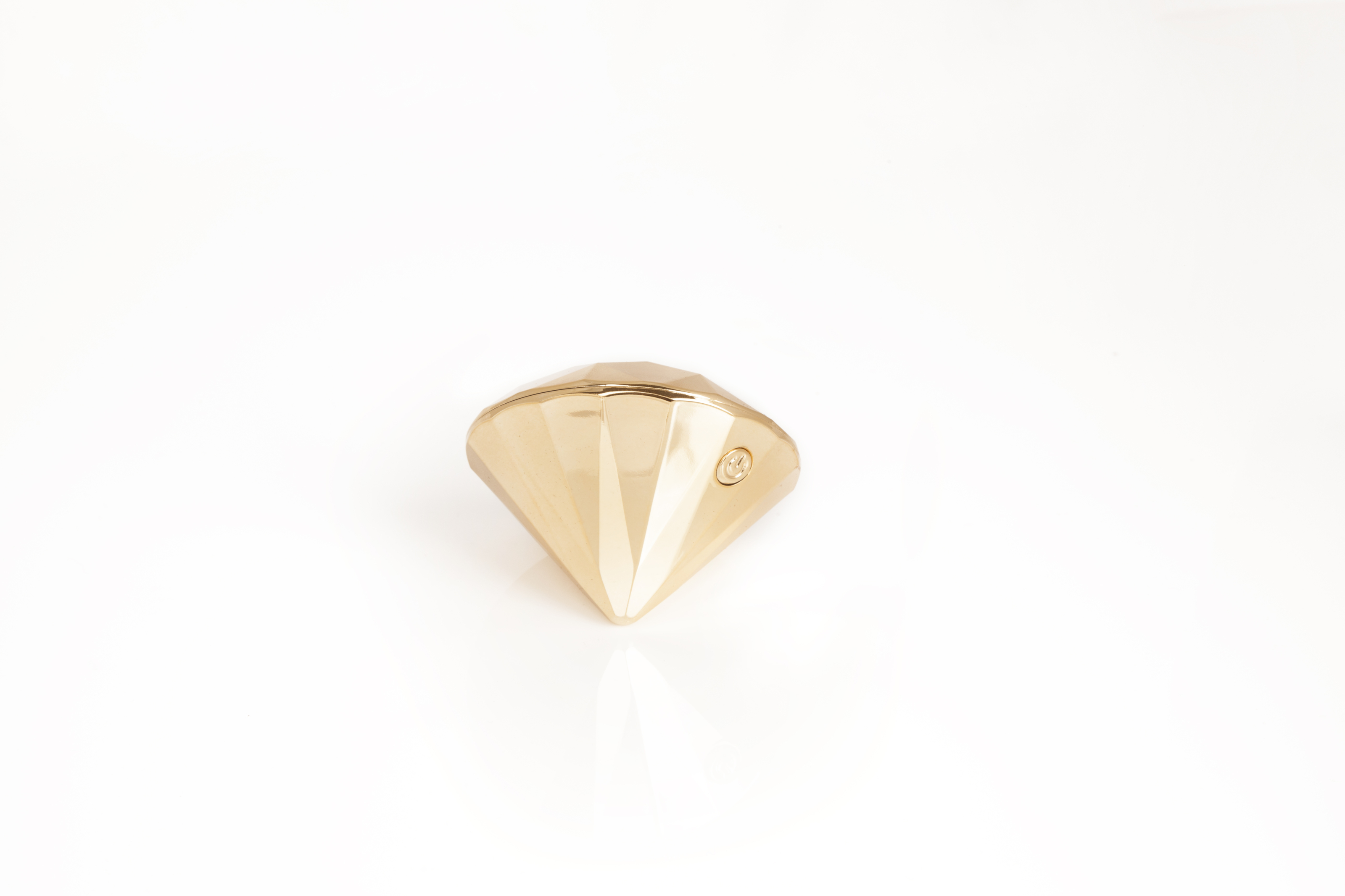 Вибратор бриллиант Bijoux Indiscrets Twenty One Vibrating Diamond золотистый