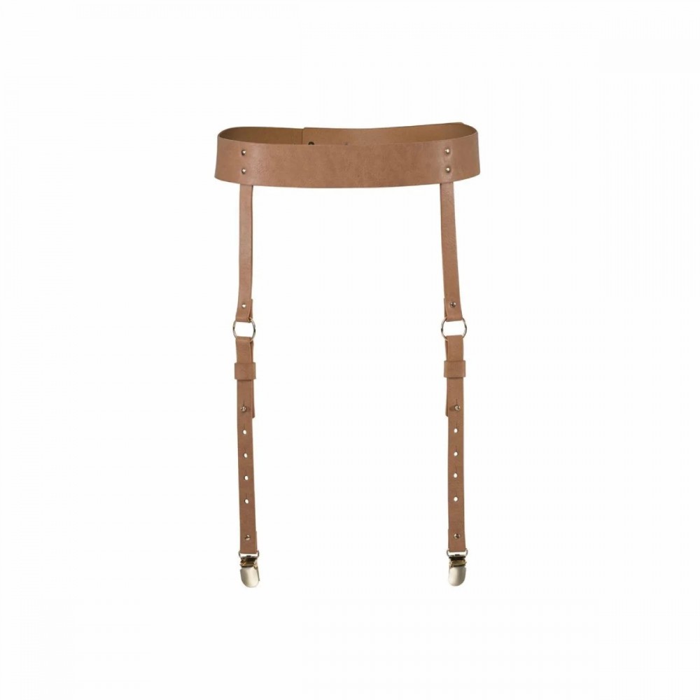 Подтяжки Bijoux Indiscrets MAZE - Suspender Belt Brown O\S