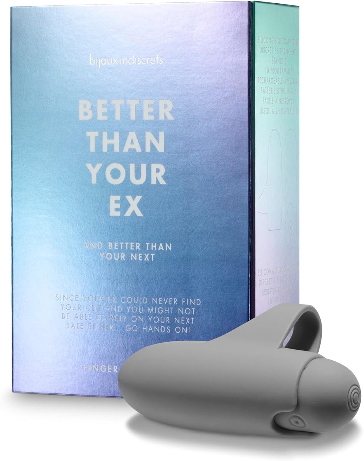 Вібратор на палець Better Than Your Ex by Bijoux Indiscrets сірий