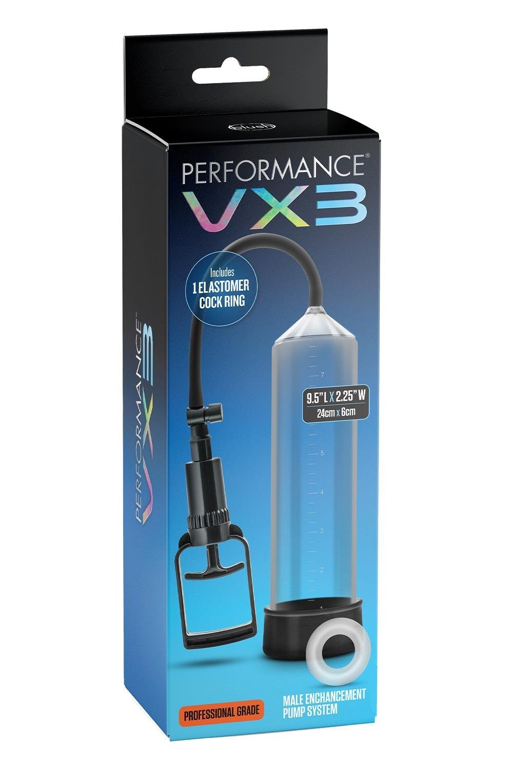 Чоловіча помпа для покращення потенції Blush Performance VX3 прозора