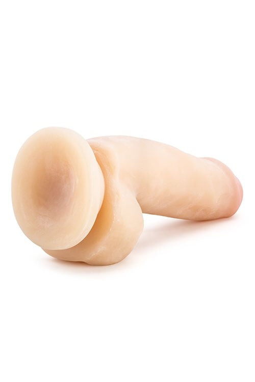 Фаллоимитатор реалистичный с мошонкой Blush Au Naturel на присоске, телесный
