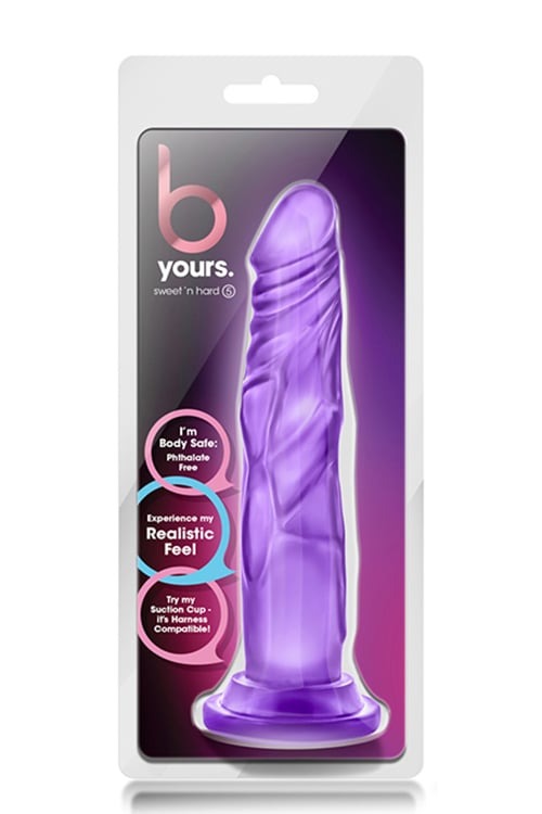 Фалоімітатор реалістичний з яскраво вираженими вінками Blush b Yours фіолетовий