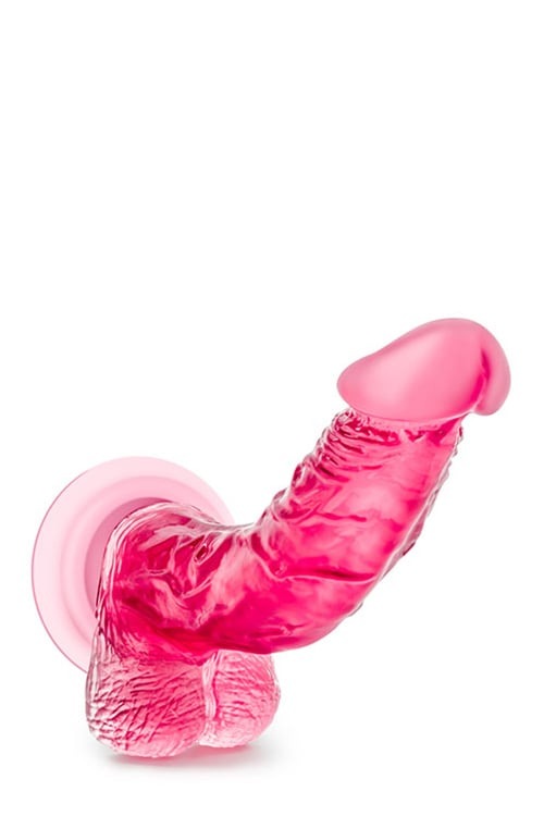 Фалоімітатор реалістичний з мошонкою Blush b Yours на присосці, рожевий