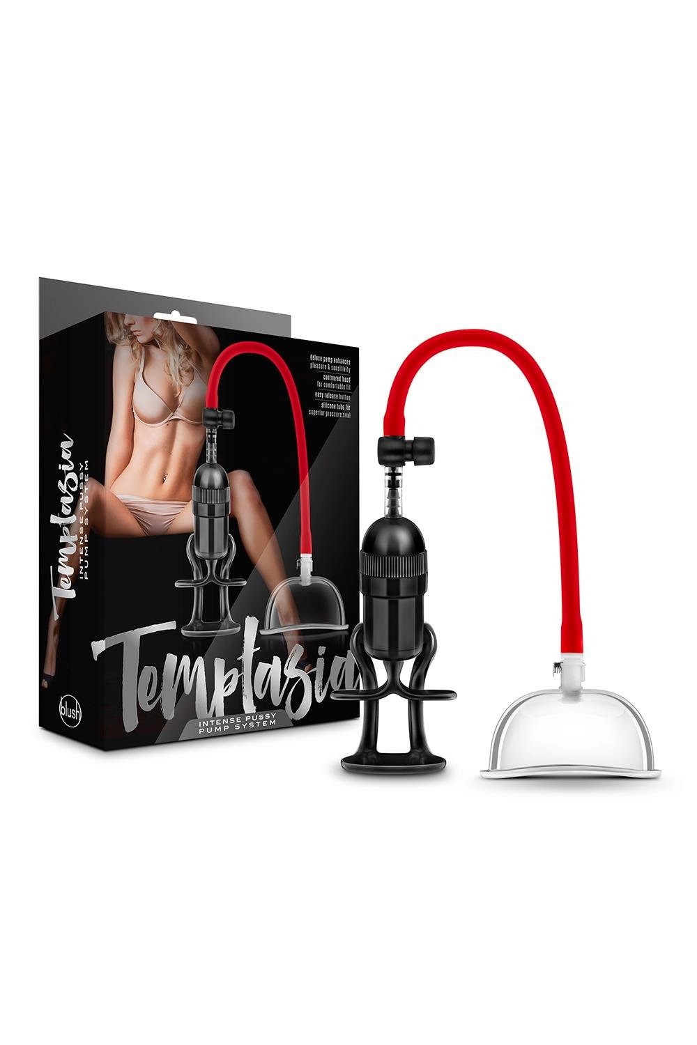 Интенсивная система накачки для вагины Blush Temptasia черный-красный