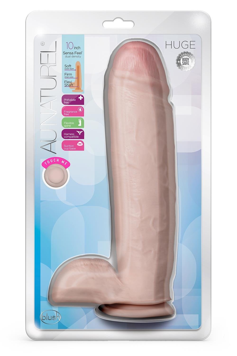 Фалоімітатор реалістичний Blush Au Naturel Huge на присосці, бежевий