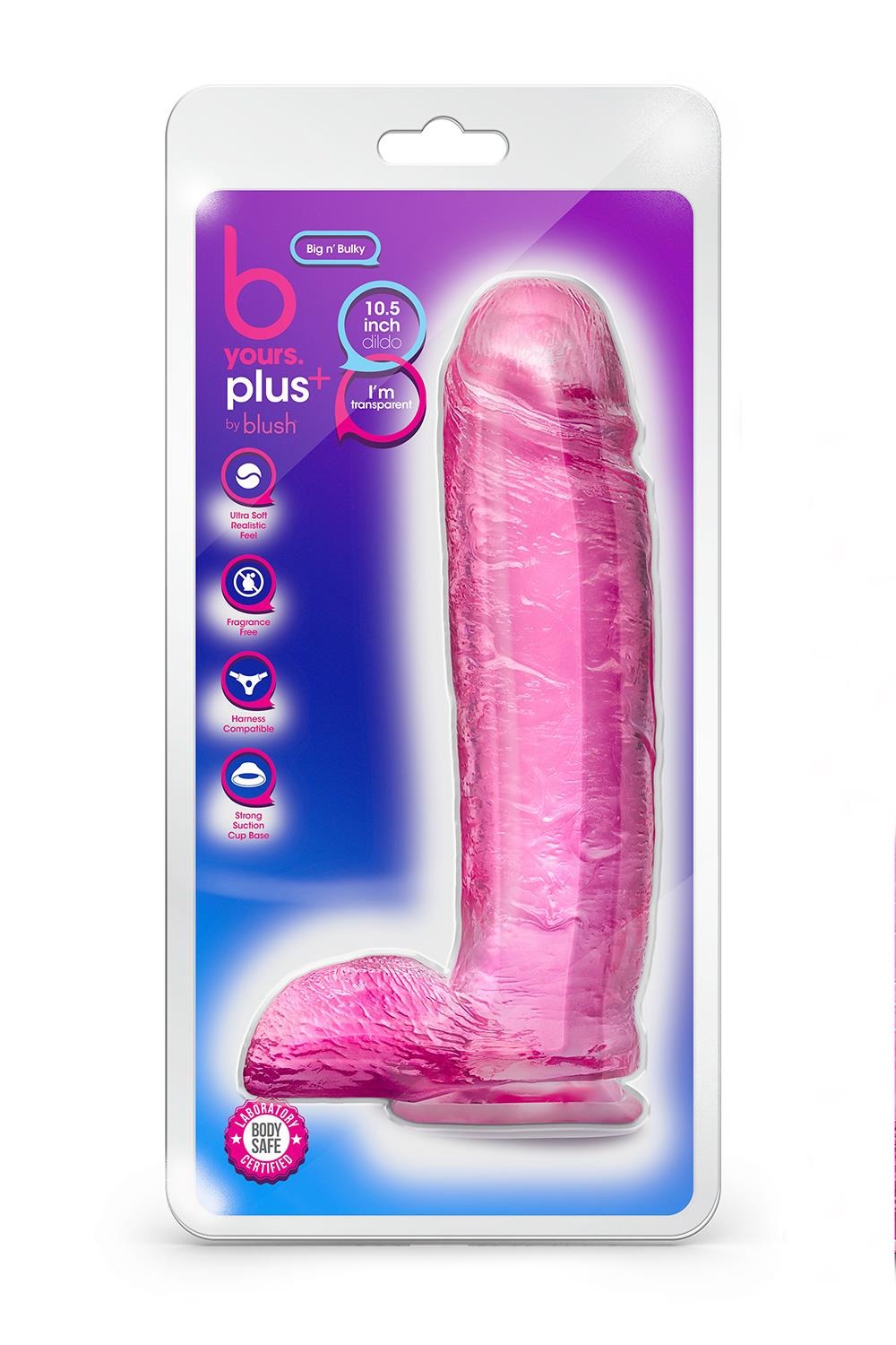Фалоімітатор гігант гелевий Blush b Yours рожевий