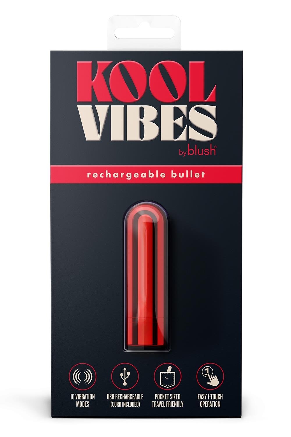 Перезаряджаєма міні-куля Blush Kool Vibes Cherry червона