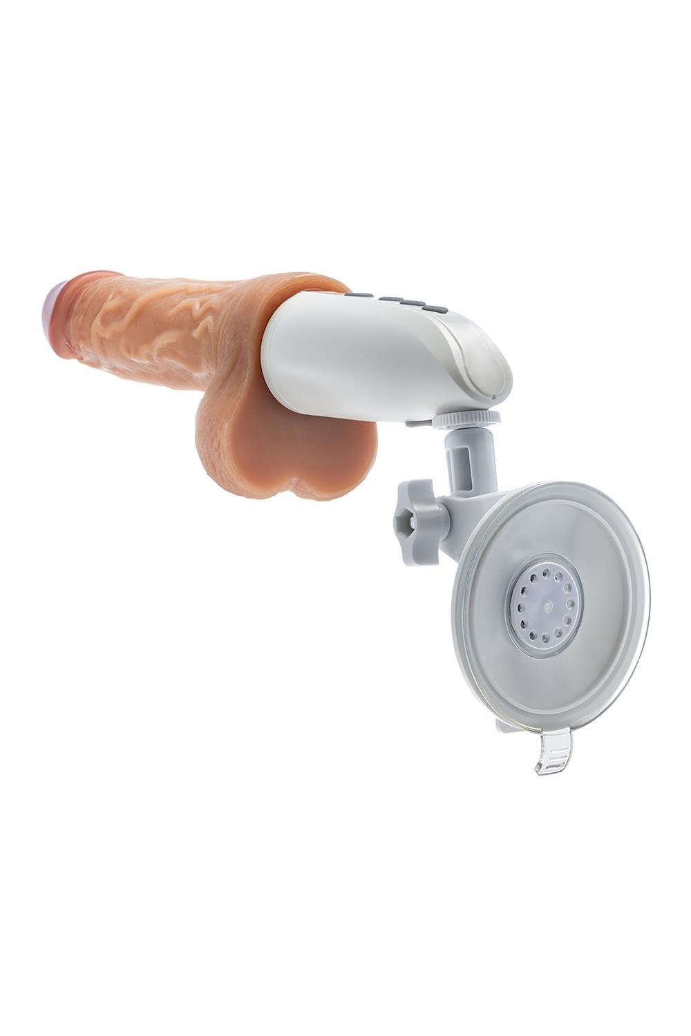 Вибратор на подставке Blush Dr. Skin Dr. Hammer с фрикциями и функцией нагревания, с пультом