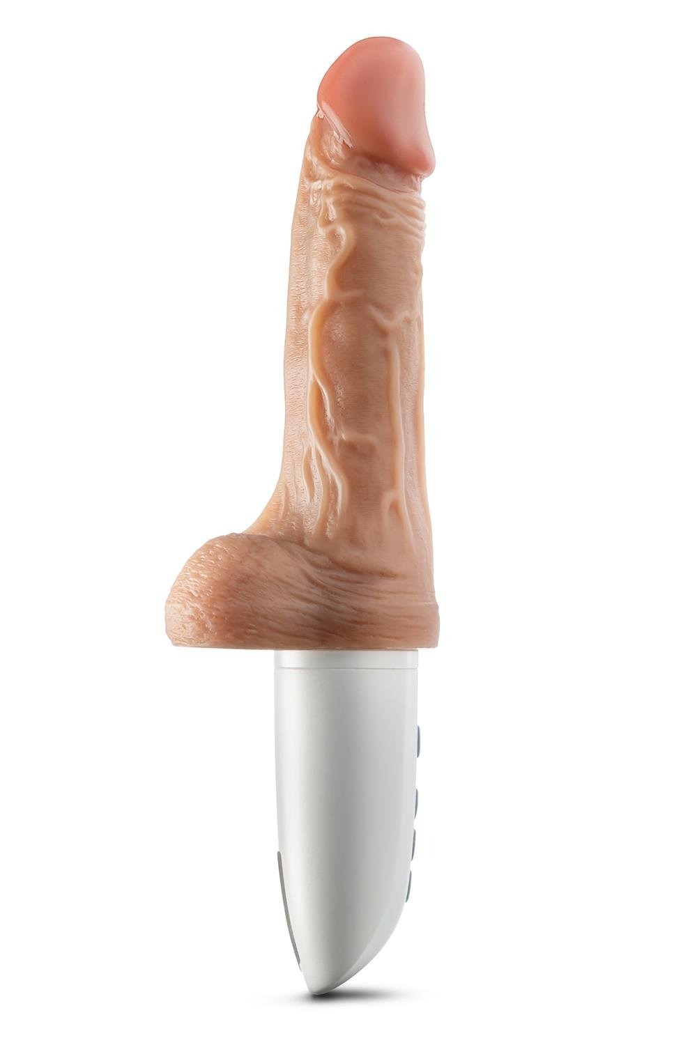 Вибратор на подставке Blush Dr. Skin Dr. Hammer с фрикциями и функцией нагревания, с пультом