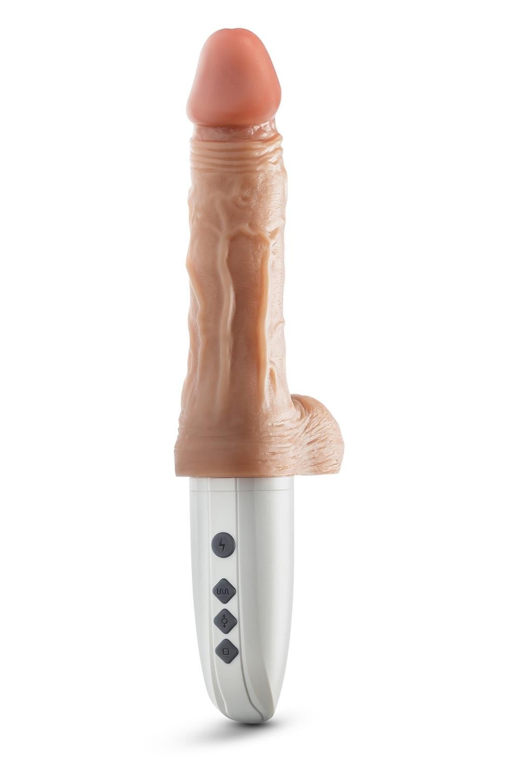 Вибратор на подставке Blush Dr. Skin Dr. Hammer с фрикциями и функцией нагревания, с пультом