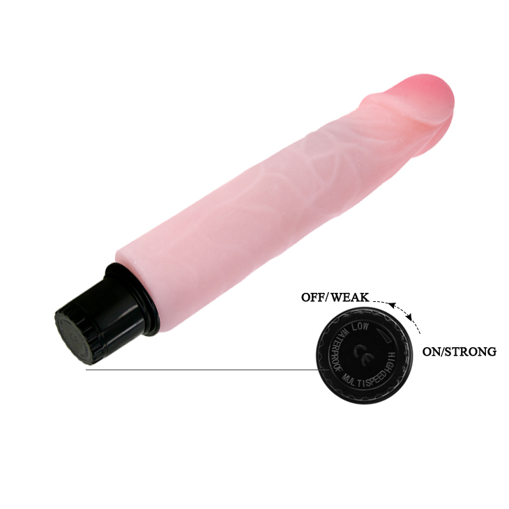 Вібратор реалістичний Baile The Realistic Cock, бежевий, 21.5 х 4 см